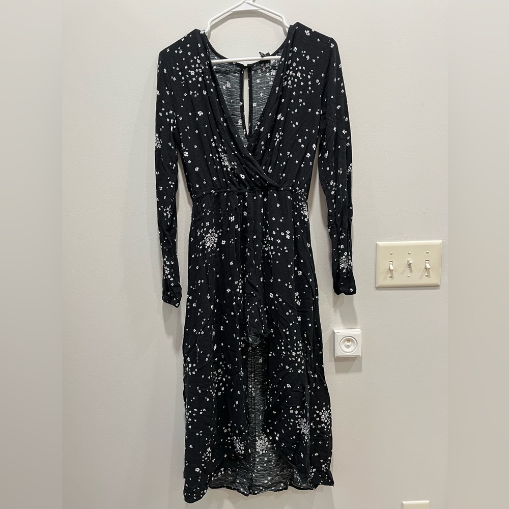 Kids XL Art Class Black Dress Built In Shorts Long Sleeved